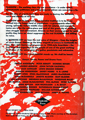 Workers City - back cover